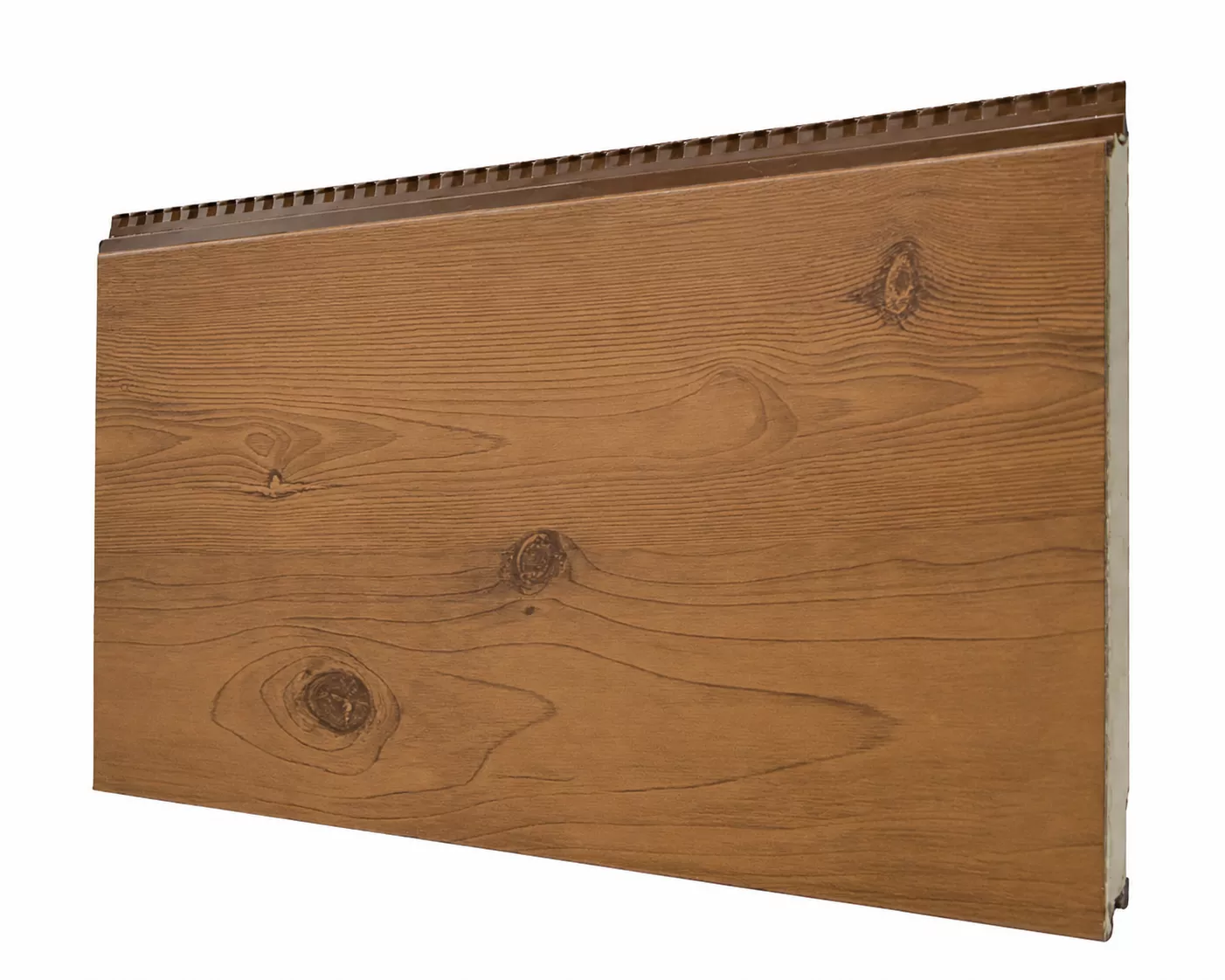 Flat Wood Grain Metal Siding Panel